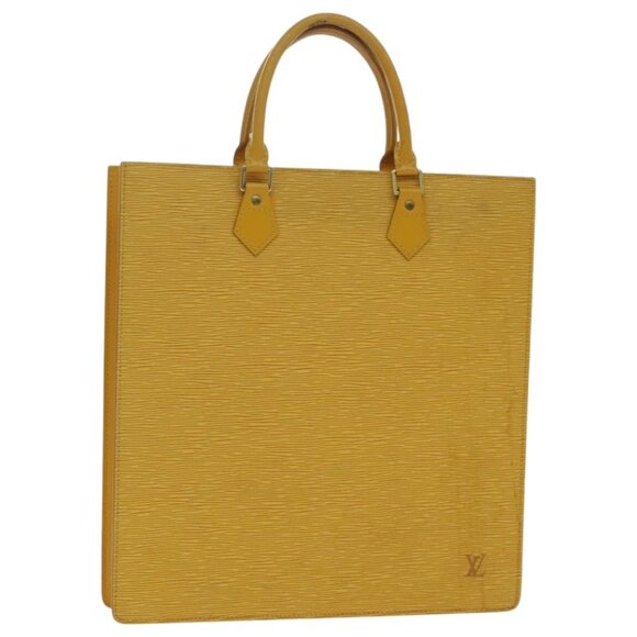 LOUIS VUITTON Epi Sac Plat Hand Bag Yellow - Picture 1 of 14